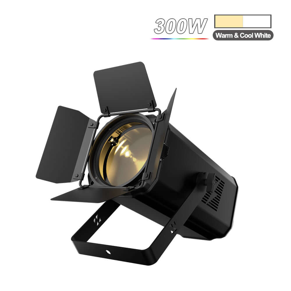 SHEHDS App Control 200W/300W COB Par Light with Barndoor Spot Zoom Stage Light – alternate product view