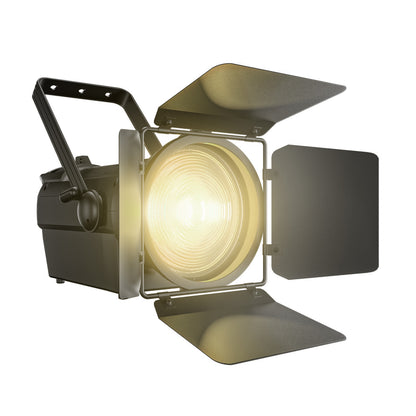 SHEHDS Projecteur Fresnel LED 250W/350W RGBWAUV/RGBLAC/RGBW/RGBL/Blanc Chaud+Froid pour Théâtre, Scène, Spectacle, Concerts