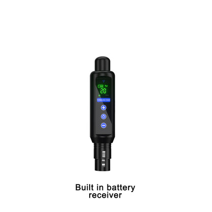 Émetteur et Récepteur DMX 512 Sans Fil 2,4G avec Récepteur sur Batterie et Écran Tactile OLED pour Éclairage de Scène