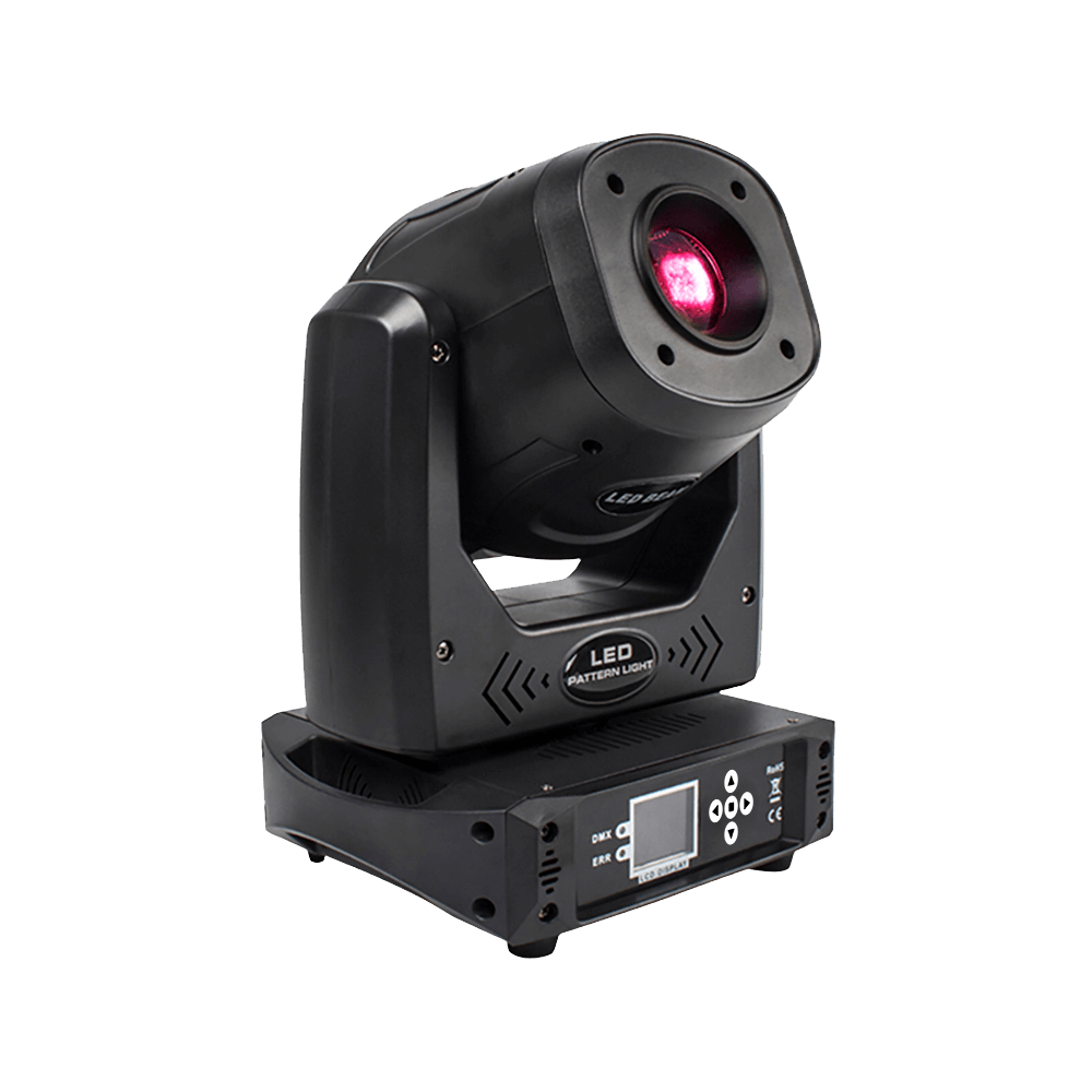 SHEHDS 6 Prism LED Spotlight 100W Gobo Moving Head Lighting with LCD Display Stage Effect Lighting