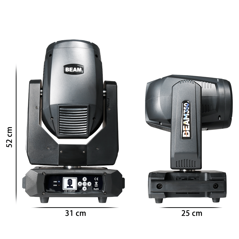 SHEHDS Bulb Beam Lyres 350W 17R Éclairage de Scène Éclairage de Performance DJ Club Mariage Concert