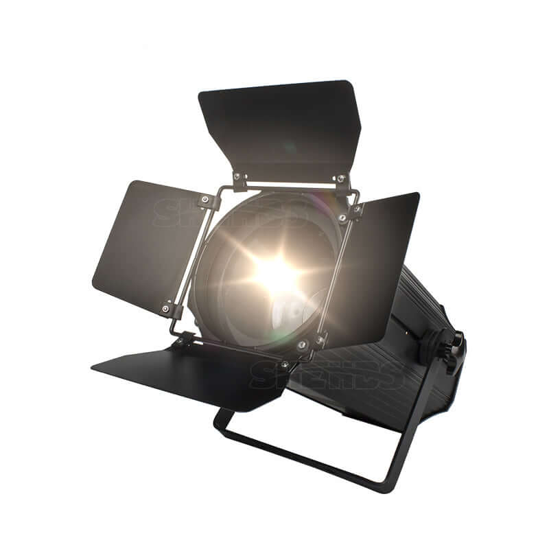 (Avec coupe-flux) Projecteur LED bicolore 200W COB Zoom Éclairage Par Blanc chaud/froid Éclairage de scène DMX 512 Équipement DJ