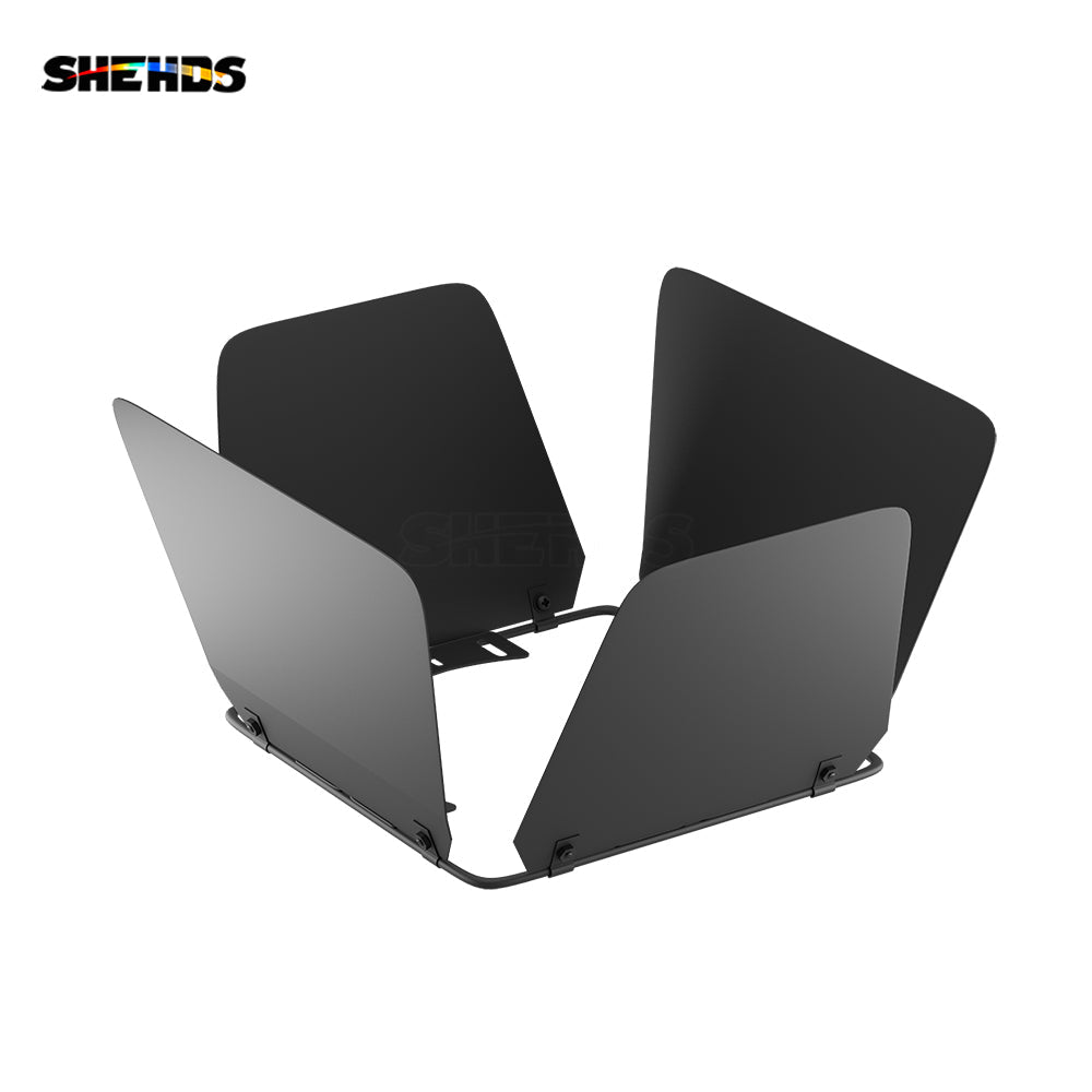 SHEHDS 2 pieces Portes de grange en fer pour éclairage LED COB PAR