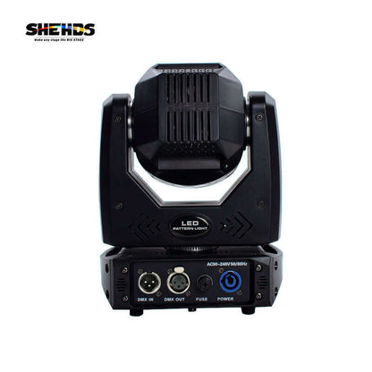 SHEHDS LED Spotlight 80W with 3-Prism Gobo Moving Head Lighting