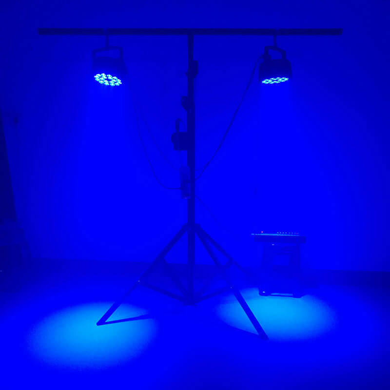 SHEHDS Alliage aluminium LED 18x12W RGBW 4in1 DMX512 Éclairage de Scène Par DJ Mariage Concert