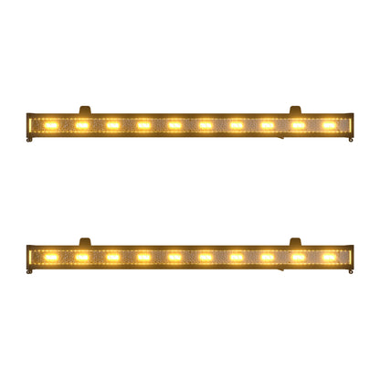 SHEHDS Éclairage stroboscopique LED rétro étanche 10x20W Ambre Silencieuse pour extérieur