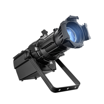 Projecteur à profil à foyer fixe LED LEKO 250W/350W - RGBWAUV/RGBLAC/RGBW/RGBL/Blanc chaud + Blanc froid | Grilles à lamelles manuelles à quatre feuilles