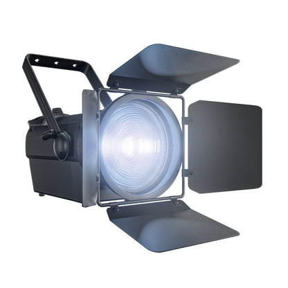 SHEHDS Projecteur Fresnel LED 250W/350W RGBWAUV/RGBLAC/RGBW/RGBL/Blanc Chaud+Froid pour Théâtre, Scène, Spectacle, Concerts