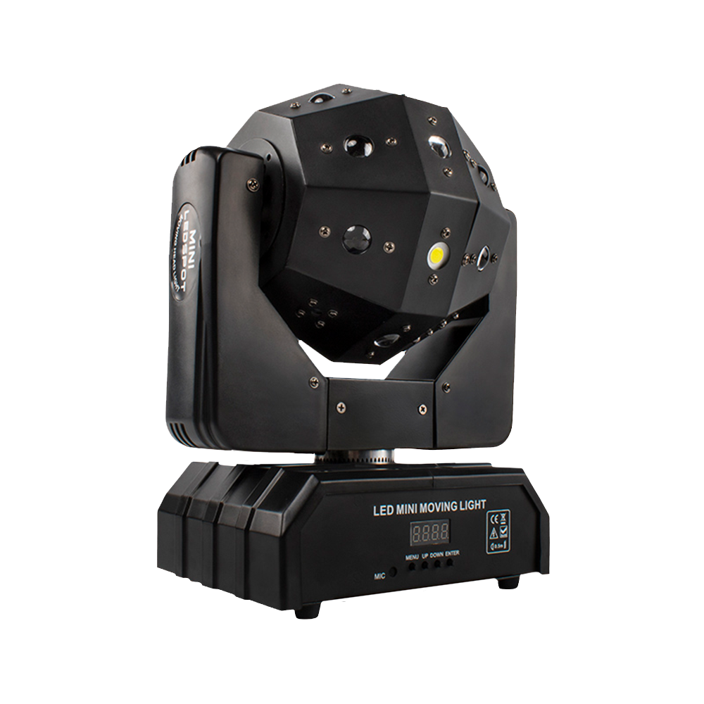 SHEHDS Lyres 16X3W LED Football 3in1(Beam&Laser&Strobe) Éclairage de Scène Éclairage Laser Rouge et vert