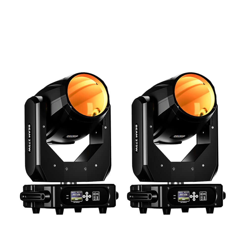 SHEHDS Lyres Beam 275W 10R Prismes doubles Éclairage de Scène Éclairage de Performance Club Mariage Théâtre