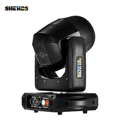 SHEHDS 8-Prisme LED Spot 160W Gobo Éclairage de Scène Avec anneau LED et écran LCD Éclairage à effets de scene DJ  Club