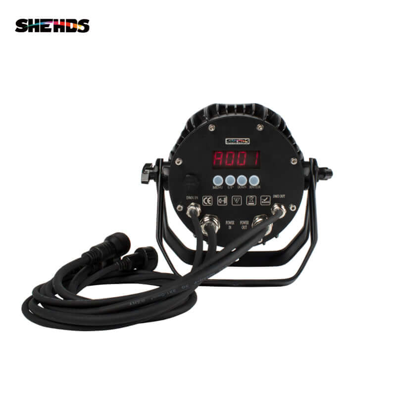 SHEHDS Étanchéité IP65 LED Par 7x12W RGBW&7x18 RGBWA+UV Éclairage de Scène Performance DJ Club