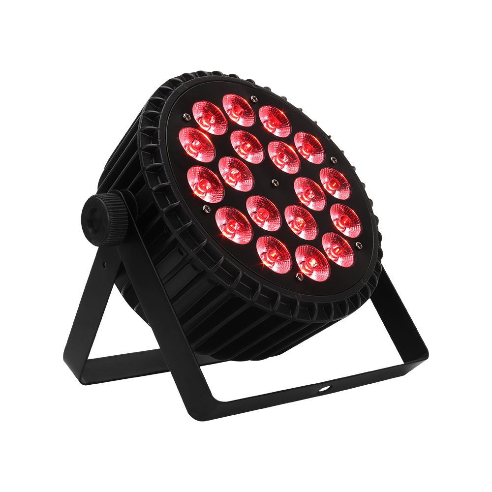 SHEHDS Alliage aluminium LED 18x12W RGBW 4in1 DMX512 Éclairage de Scène Par DJ Mariage Concert