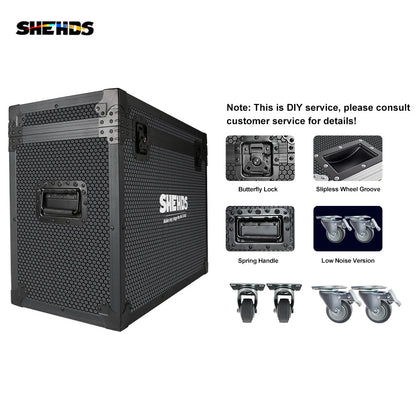 SHEHDS Nouvelle version en alliage aluminium LED 18x18W RGBWA+UV 6In1 Par Mélange de couleurs Éclairage de Scène