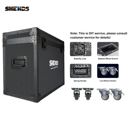 SHEHDS Nouvelle version en alliage aluminium LED Zoom&Wash 18x18W RGBWA UV 6in1 Par Éclairage de Scène DJ Club