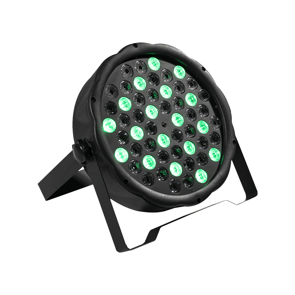 SHEHDS Par LED 54x3W RGBW LED Flat Par DMX512 Color Mixing Wash Light Stage Uplighting