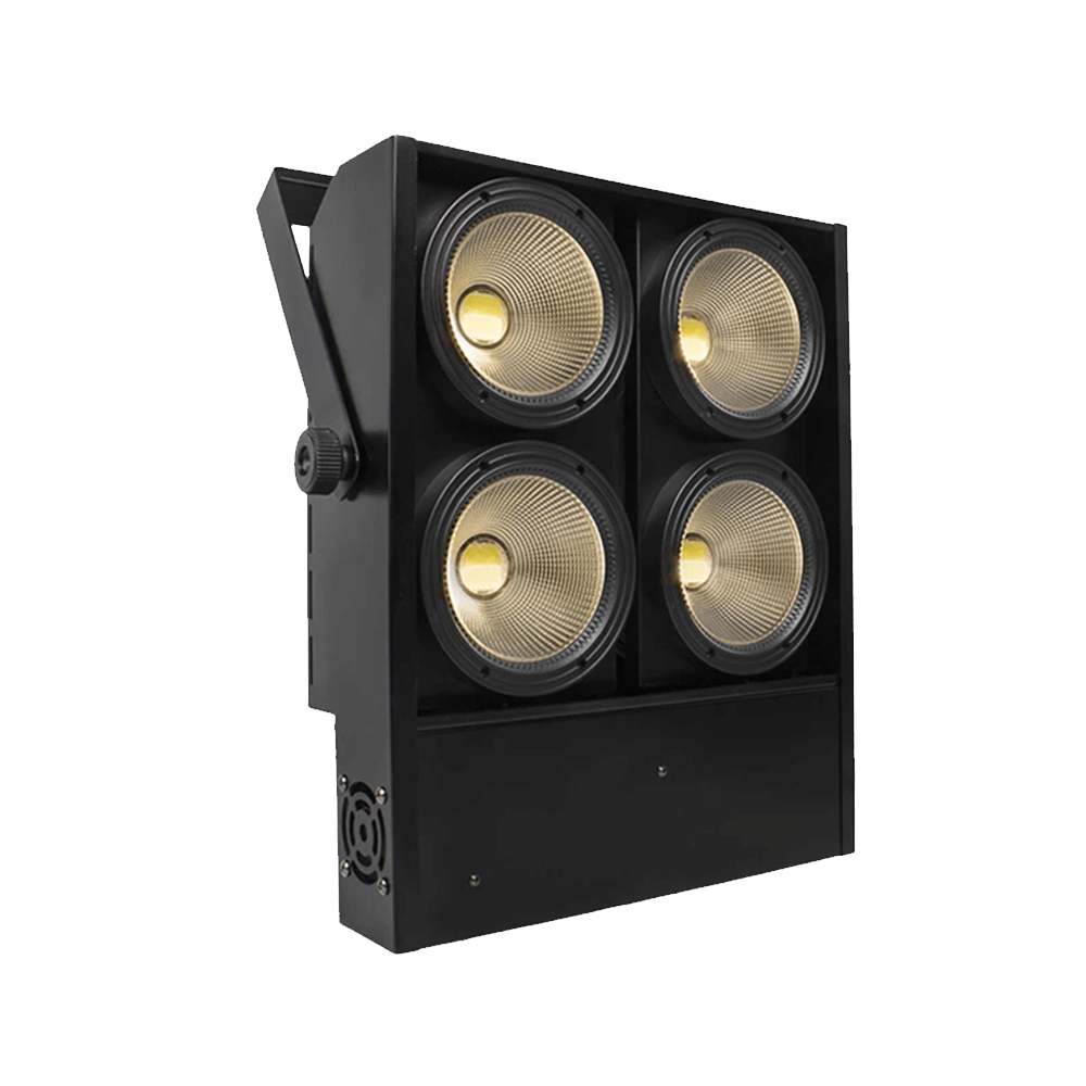 SHEHDS Éclairage LED Blinder 4x100W COB avec 2 canaux et 4 yeux Effets de scène