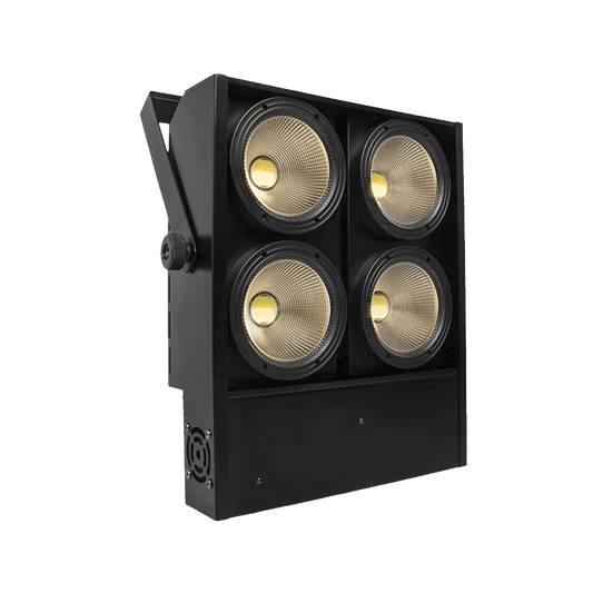 SHEHDS Éclairage LED Blinder 4x100W COB avec 2 canaux et 4 yeux Effets de scène