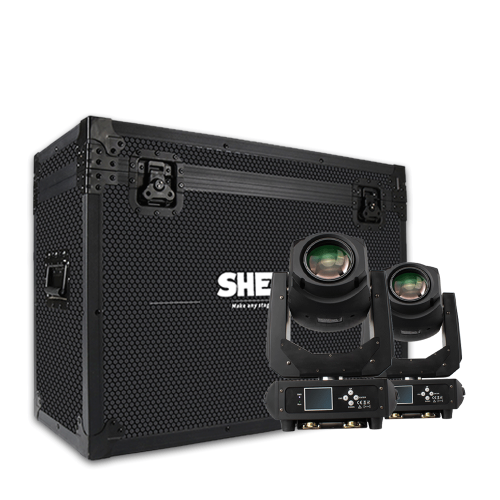 SHEHDS LED Lyres 200W Gobo Éclairage de Scène DJ Motifs multicouleurs 6/18 canaux Performance DJ Club