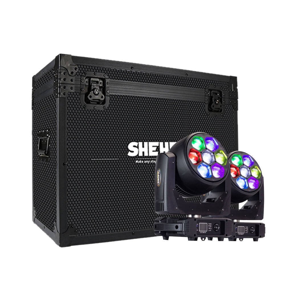 JMS WEBB Lyres LED Beam&Wash Big Bee Eye 7x40w Éclairage de Scène Éclairage de Performance Club DJ Club