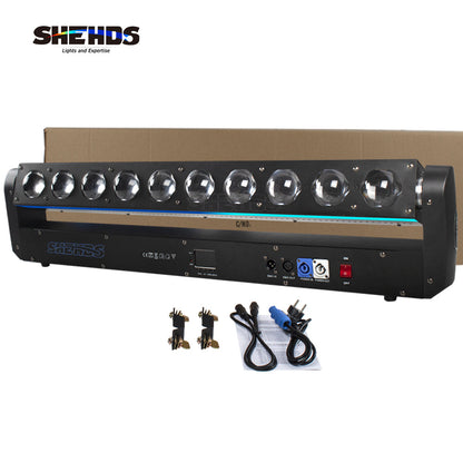 SHEHDS LED Lyres 10x40W RGBW 4in1 Beam Wall Wash Éclairage de Scène Équipement à effets Performance DJ