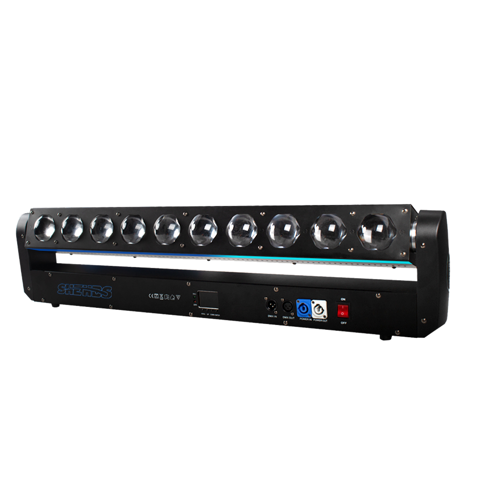 SHEHDS LED Lyres 10x40W RGBW 4in1 Beam Wall Wash Éclairage de Scène Équipement à effets Performance DJ