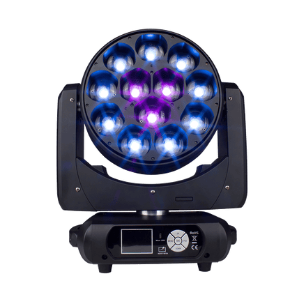 JMS WEBB Lyres LED Beam&Wash Bee Eye 12x40W RGBW Éclairage de Scène Éclairage de Performance DJ Théâtre