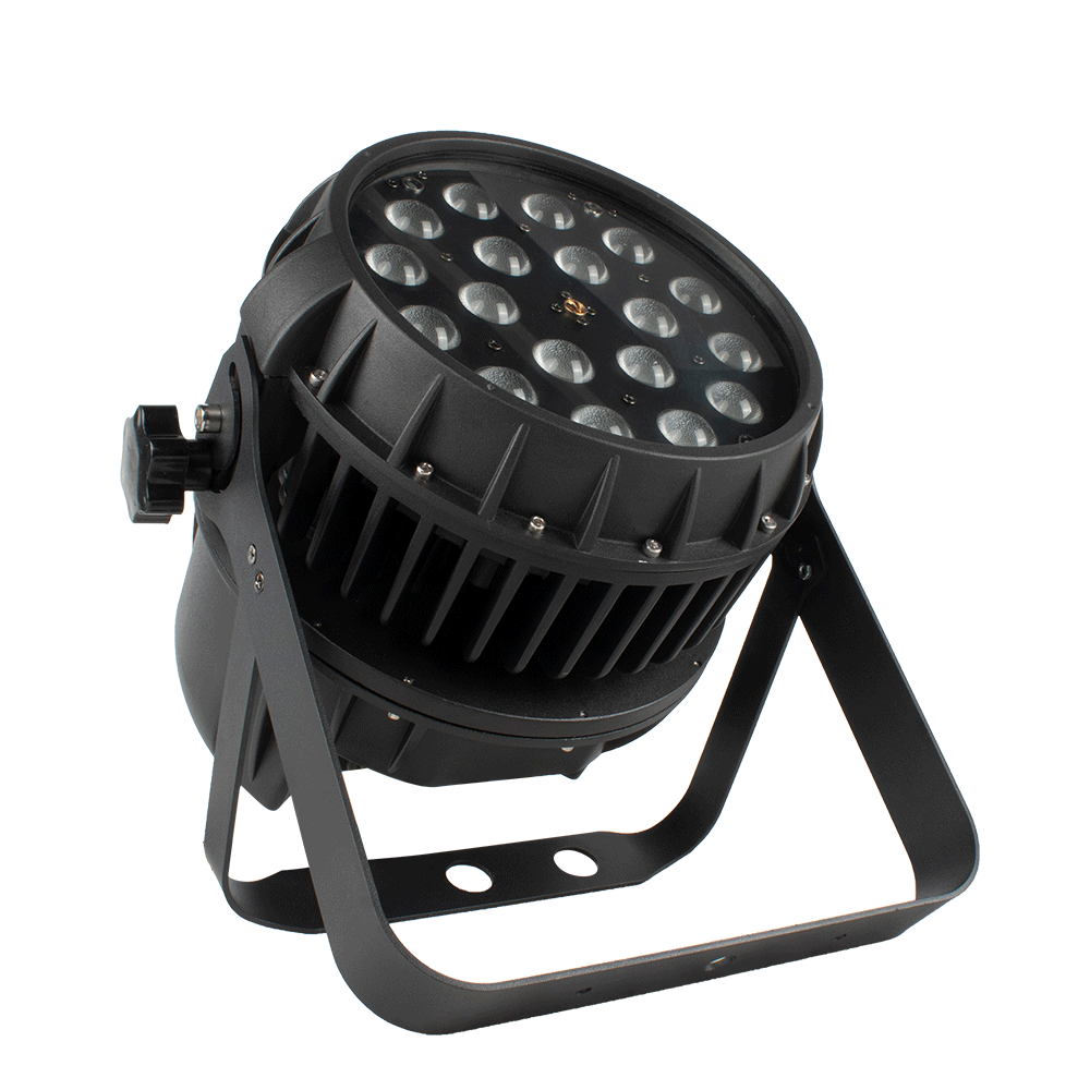 SHEHDS Projecteur LED Zoom Par étanche IP65 18x18 W 6in1 RGBWA + UV Éclairage de Scène pour extérieur Performance DJ Club