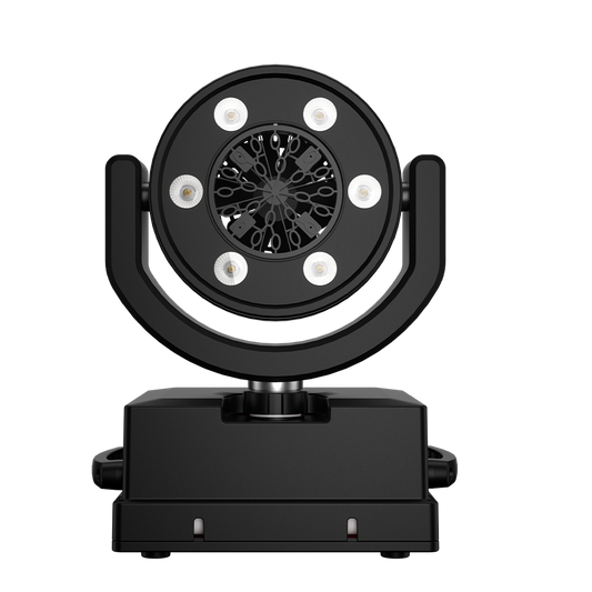 SHEHDS 100W Machine à Bulles LED Rotative Sans Fil avec Batterie Rechargeable et Télécommande pour Mariage et Spectacle