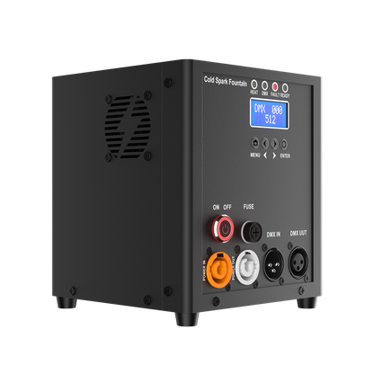 SHEHDS Mini 450W Machine à Étincelles Froides DMX avec Télécommande Fontaine à Étincelles pour Mariage et Événement