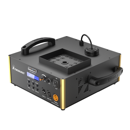 SHEHDS 1500W Machine à Fumée LED RGB avec 24 LED 3W Contrôle DMX et Télécommande pour Spectacle Mariage et Événement