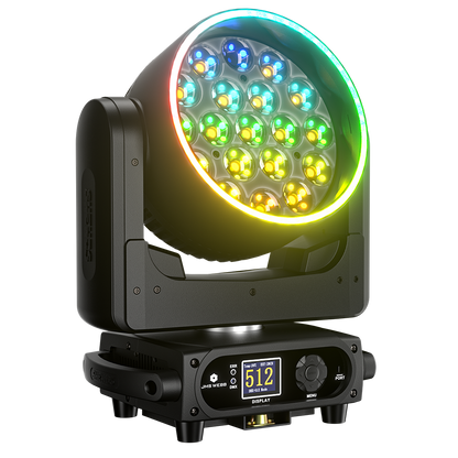 SHEHDS Lyre LED Pixel Zoom Wash de la série 19x avec contrôle via application