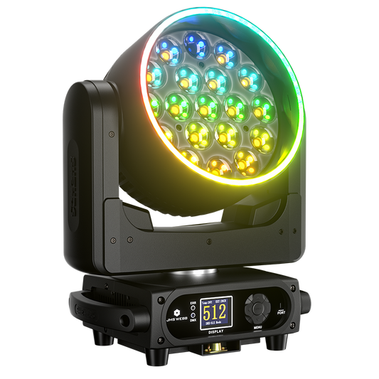 SHEHDS Lyre LED Pixel Zoom Wash de la série 19x avec contrôle via application