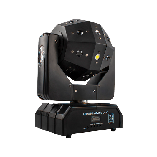 SHEHDS Lyres 16X3W LED Football 3in1(Beam&Laser&Strobe) Éclairage de Scène Éclairage Laser Rouge et vert