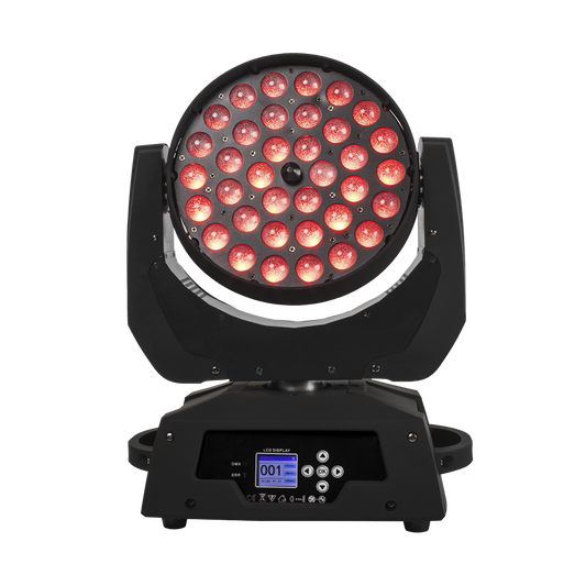 SHEHDS Lyres Wash&Zoom 36x18W RGBWA+UV Éclairage de Scène Éclairage de Performance DJ Club Mariage