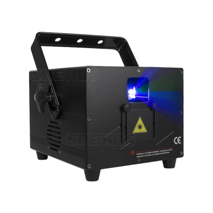 SHEHDS Couleurs 3D Effect 3W RGB Éclairage du scanner Laser Éclairage de Scène DJ Club