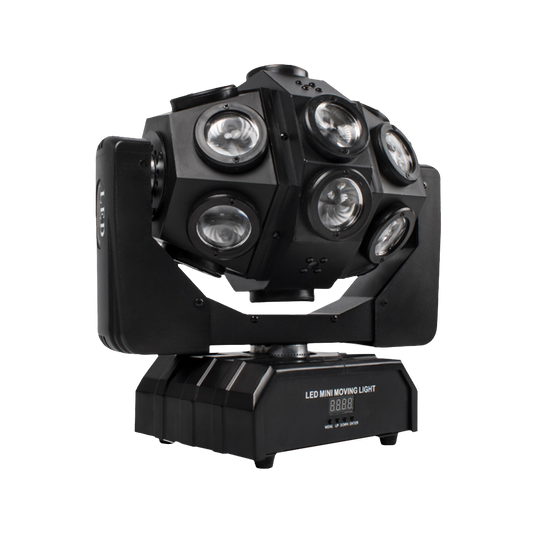 SHEHDS Lyres LED Laser 18x12W Éclairage de Scène avec Faisceau Rotatif Football