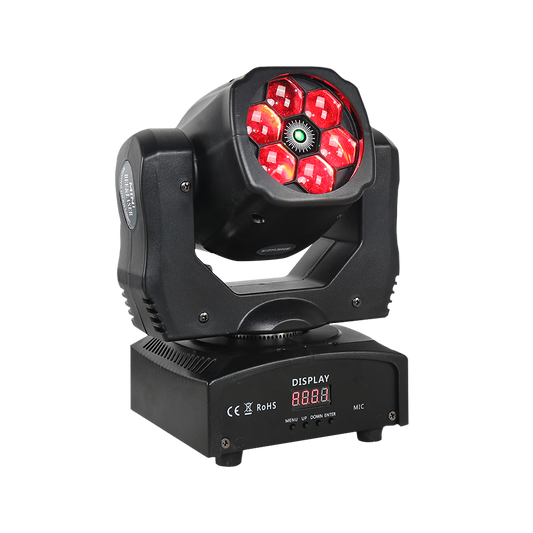 JMS WEBB Lyres 6x15W Laser Beam RGBW Éclairage de Scène Éclairage DJ