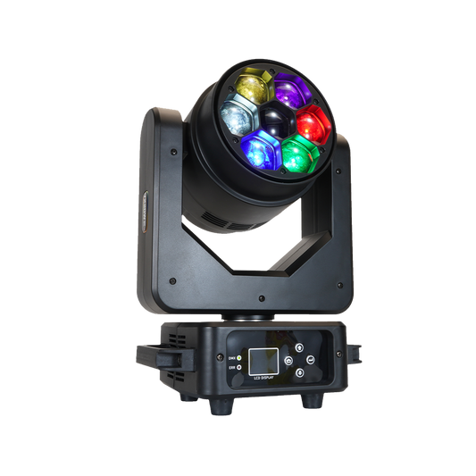 JMS WEBB Lyres LED Wash&Zoom Bee Eye 7X40W RGBW Éclairage de Scène Éclairage de Performance DJ Mariage