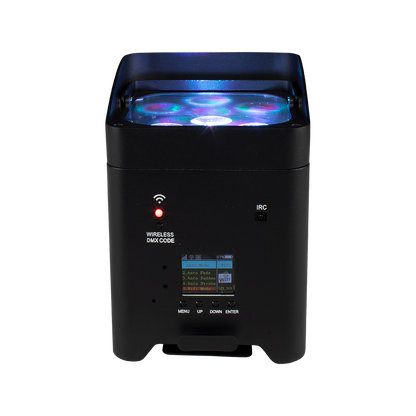 SHEHDS 6x18W 6in1 RGBAW+UV Éclairage à batterie Éclairage de Scène Télécommande sans fil KTV DJ