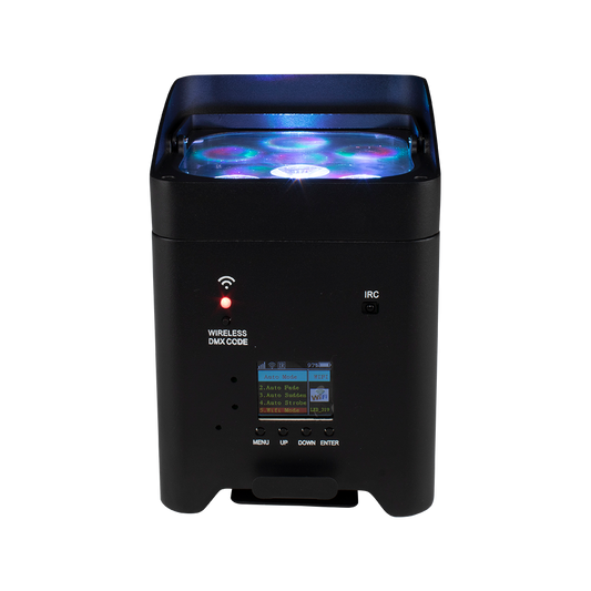 SHEHDS 6x18W 6in1 RGBAW+UV Éclairage à batterie Éclairage de Scène Télécommande sans fil KTV DJ