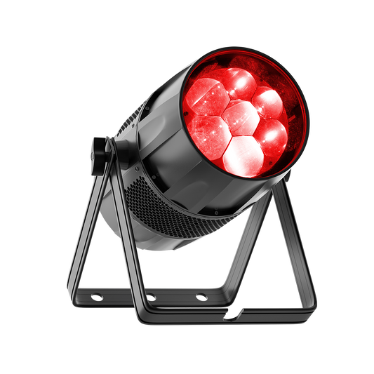 CoralPar Étanchéité IP65 LED Zoom&Wash Bee Eye 7x40W RGBW 4in1 Par Éclairage de Scène Mariage DJ
