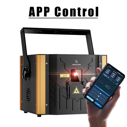 ConstelLaser Contrôle des application Waterproof 6W RGB Animation Éclairage Laser Avec DMX512&ILDA& RJ45 Performance