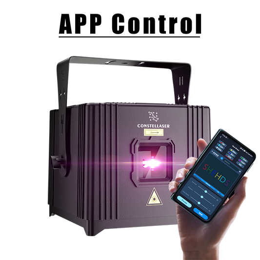 ConstelLaser Contrôle des application Wterproof 6W RGB Animation Éclairage Laser Rechargeable Éclairage de Performance
