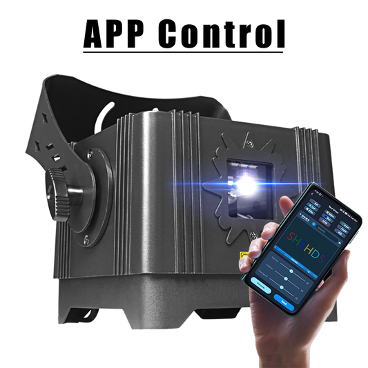SHEHDS Contrôle des application Waterproof 3W RGB Éclairage Laser Modèle de numérisation Éclairage de Performance DJ Concert